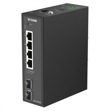 D-Link Prepínač DIS-210G-06 z 6 portami, inteligentny, zarządzalny, gigabitowy, przemysłowy