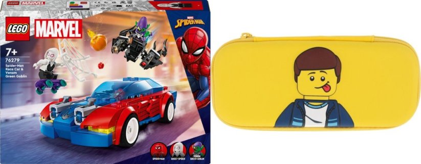 LEGO Marvel Wyścigówka Spider-Mana i Zielony Goblin (76279) + piórnik Lego