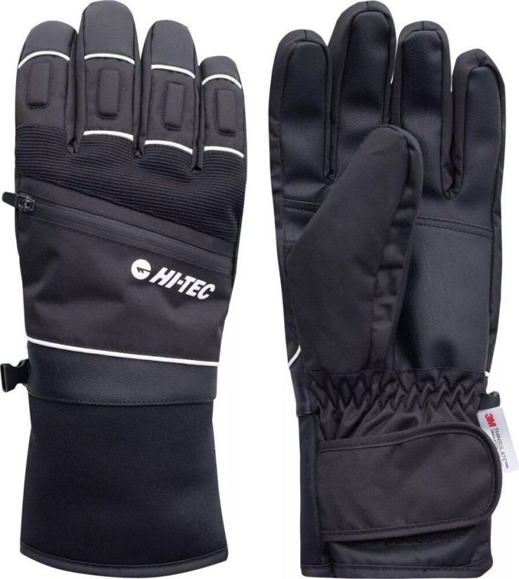 Hi-Tec Pánske rukávice zimowe rukáviczki vyteplené polarem Hi-tec Baksa Rozmer L/XL