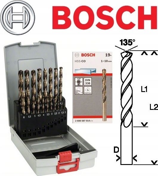 Bosch HSS-Co Pro Box 19 elementów (2608587014)