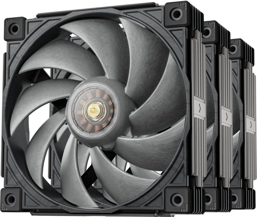 SilentiumPC Sudokoo Mach120 PWM ventilátor - Sada 3 sztuk, 120mm, Čierny (R-MACH120-GYWPN3-GAS)