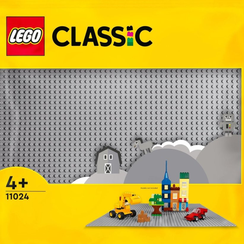 LEGO Classic sivá płytka konstrukcyjna 12ks (11024)