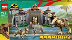 LEGO Jurassic World Centrum Pre odwiedzających: atak tyranozaura i raptora (76961)