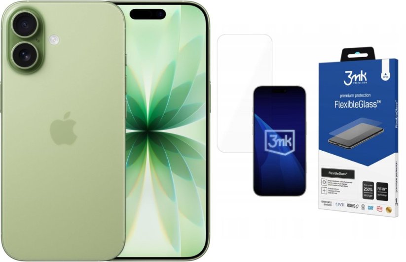 Apple iPhone 17 8/256GB Zielony (MG6N4ZD/A) + FlexibleGlass