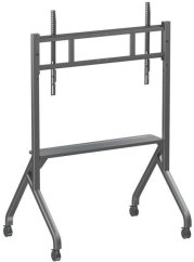 Techly Stojak mobilny TV 55-86" do 80kg regulowany półka AV