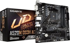 Gigabyte GIGABYTE A520M DS3H AC Mainboard, Sockel AM4, AMD A520, Micro-ATX, DDR4