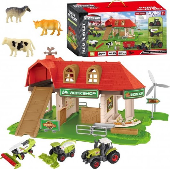 Woopie Sada Farma FarmaTraktory + Figurki 42 El.  Lumarko!