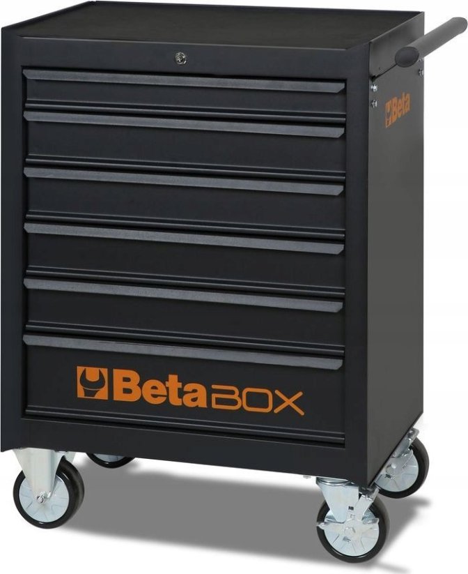 BETA WÃZEK NARZÄDZIOWY Z 6 zásuvokAMI Čierny C04BOX1+196 NARZÄDZI