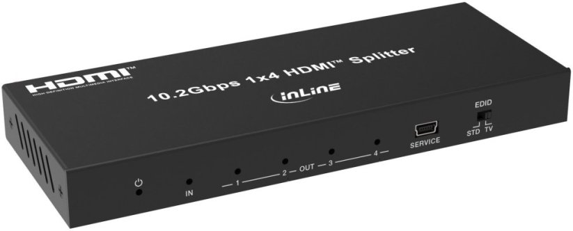 Sbox InLine® Video Splitter, 1x4, HDMI 4K/30Hz