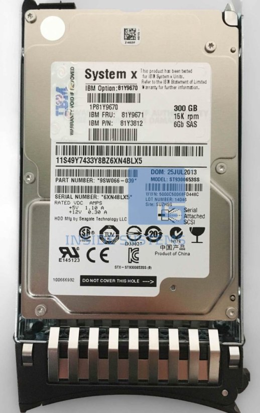 Lenovo 300GB 2.5'' SAS-2 (6Gb/s)  (81Y9671)