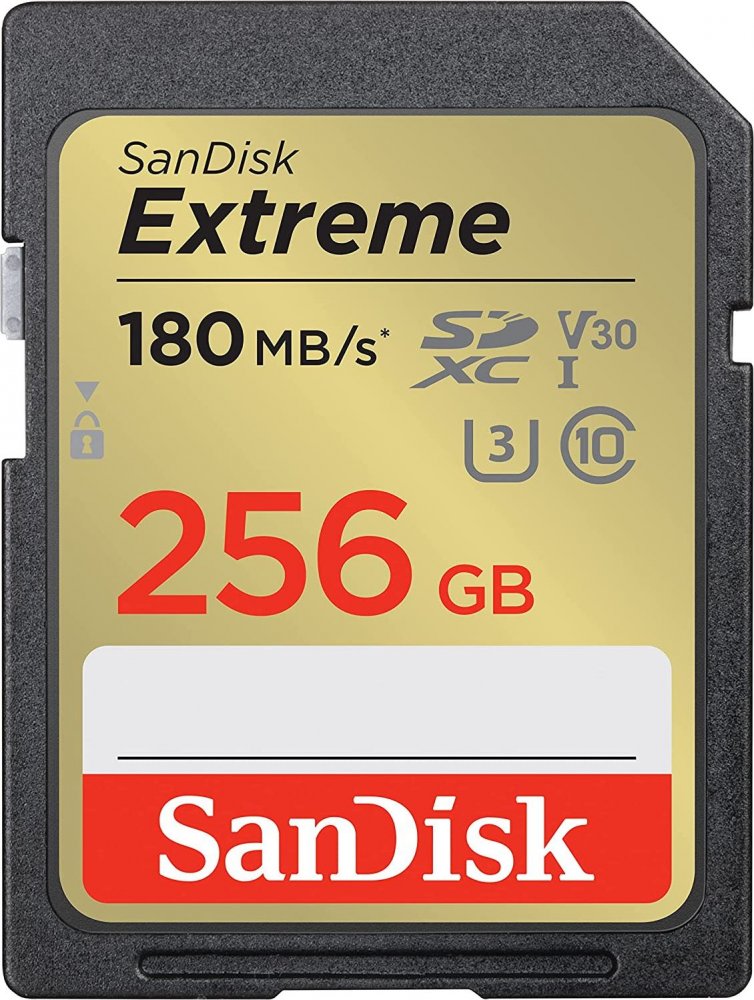 SanDisk Extreme SDXC 256 GB Class 10 UHS-I/U3 V30 (SDSDXVV-256G-GNCIN)