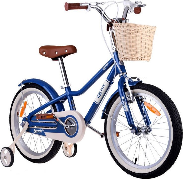 Royalbaby RoyalBaby Uroczy mestský Bicykel z košykiem detský Eurocle 18" RB18B-38