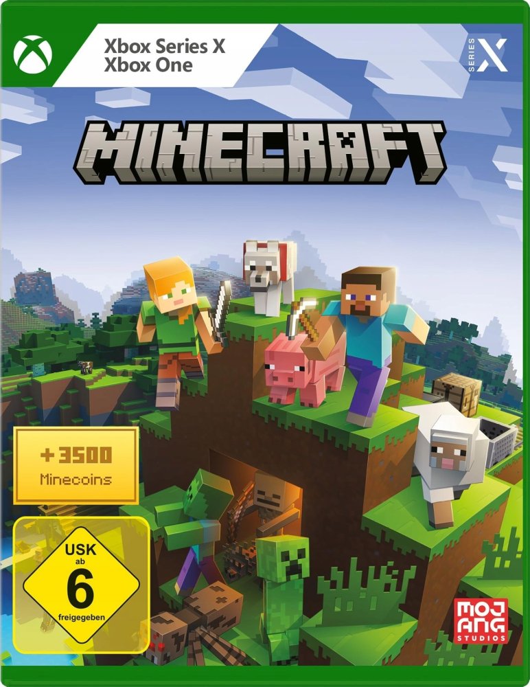 Microsoft MICROSOFT XBOX Game Minecraft + 3.500 Minecoins FPP for XBOX Series X + One Retail  (P)