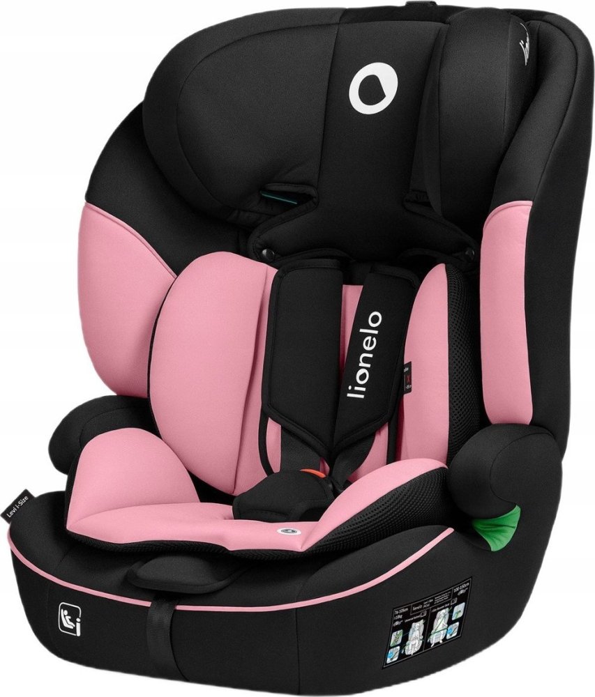 Lionelo autosedačka Lionelo Levi i-Size Pink Baby do każdego auta