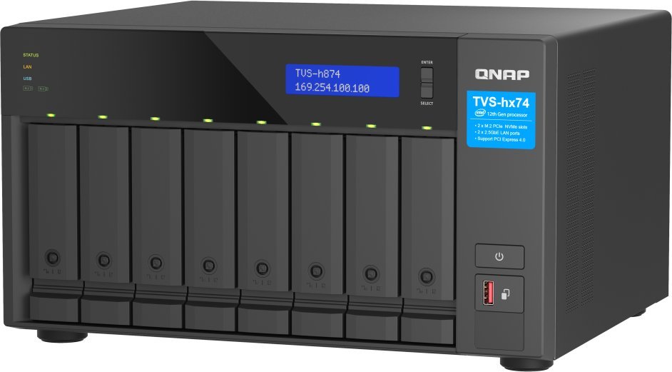 Qnap Serwer NAS TVS-h874T-i7-32G 8bay Intel Core i7 32GB RAM