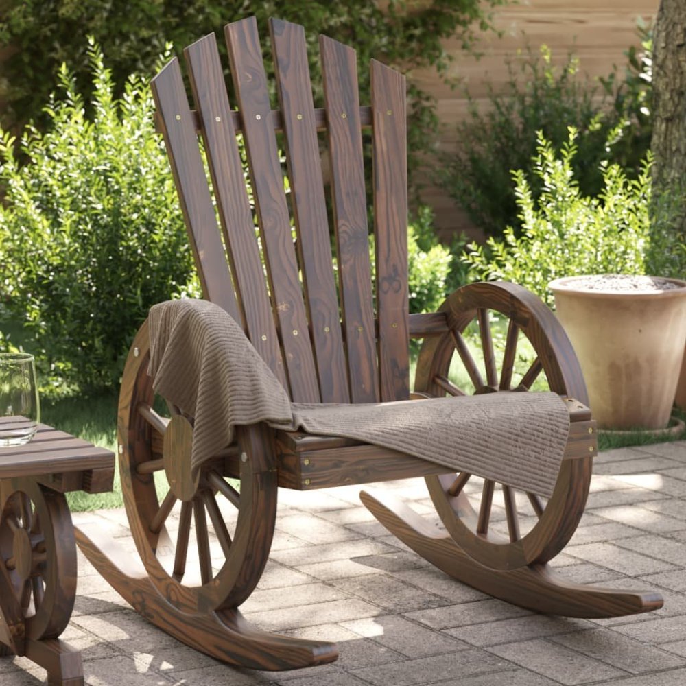 vidaXL vidaXL kreslá bujane Adirondack, 2 ks, lite drevo jodłowe