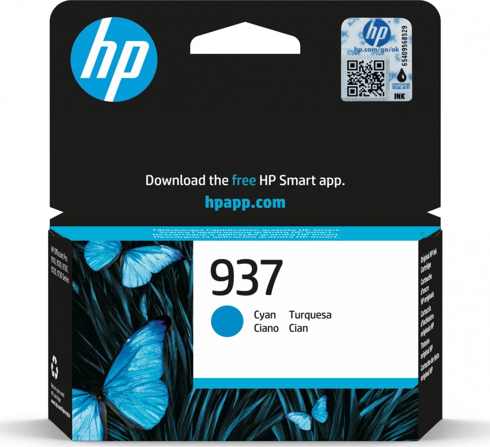 HP HP Atrament/HP 937 Cyan Original Ink Cart