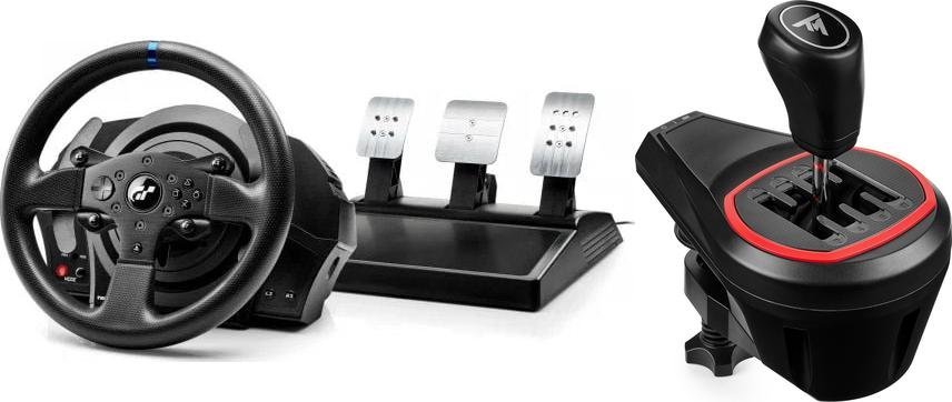 Thrustmaster T300RS GT (4160681) + Lewarek TH8S (4060256)
