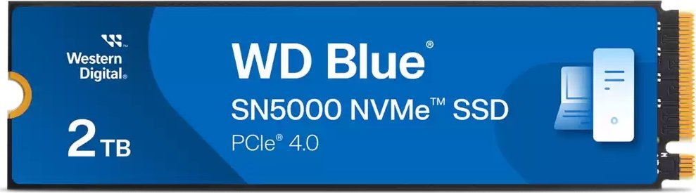 WD Blue SN5000 2TB M.2 2280 PCI-E x4 Gen4 NVMe (WDS200T4B0E)