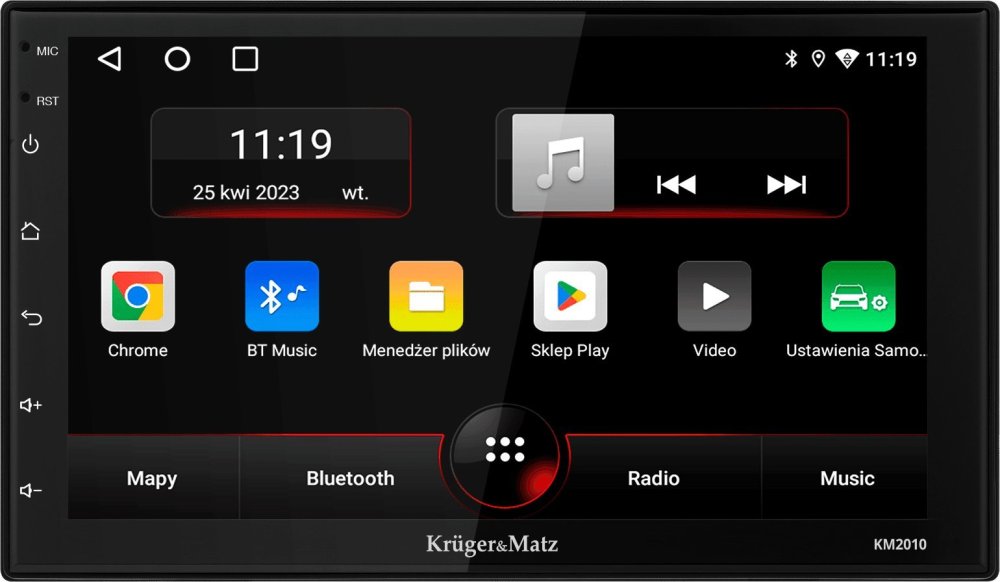 Kruger&Matz Autorádio 7'' 2DIN Kruger&Matz KM2010 CarPlay/AndroidAuto Bluetooth Wi-Fi GPS