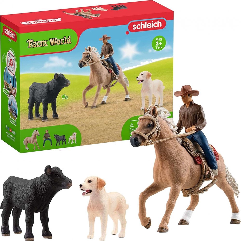 Schleich Schleich Farm World western riding, play figure