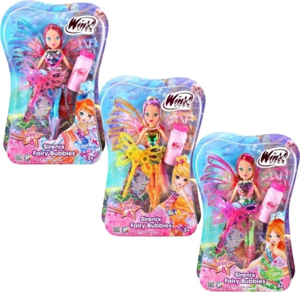 Rainbow Winx Club Sirenix Fairy Bubbles mix