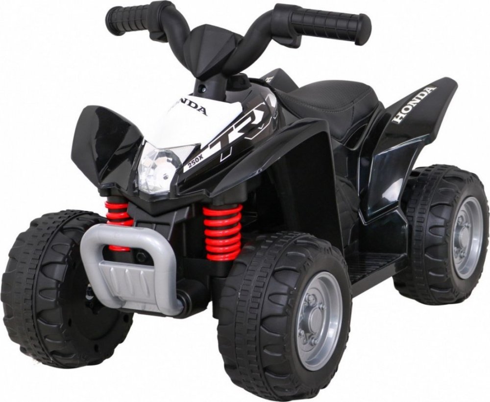 Joko Elektrická Štvorkolka Honda 250X TRX kožené sedadlo odpružené kolesá čierna