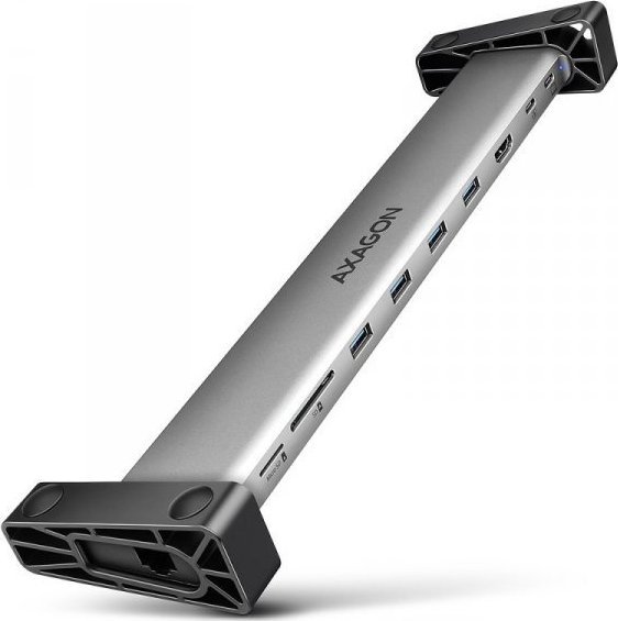 Axagon HMC-10HLS Wieloportowy hub USB 5Gbps 4x USB-A, HDMI 4K/60Hz, RJ-45, SD/microSD, PD 100W, 25cm USB-C kabel