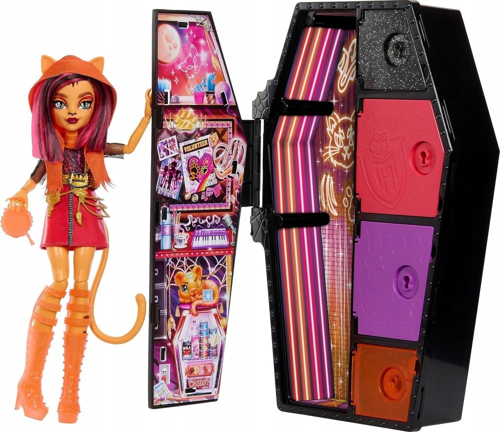 Mattel Lalka Monster High Straszysekrety Toralei Stripe
