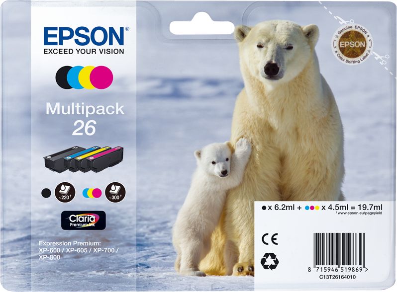 Epson 26 Multipack (cmyk)