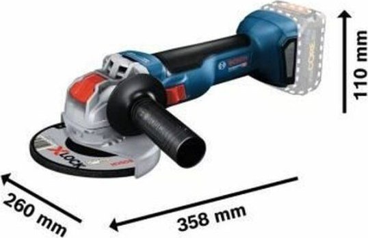 Bosch Bosch X-LOCK cordless angle grinder GWX 18V-10 Professional solo, 18V (blue/black, without battery and charger)