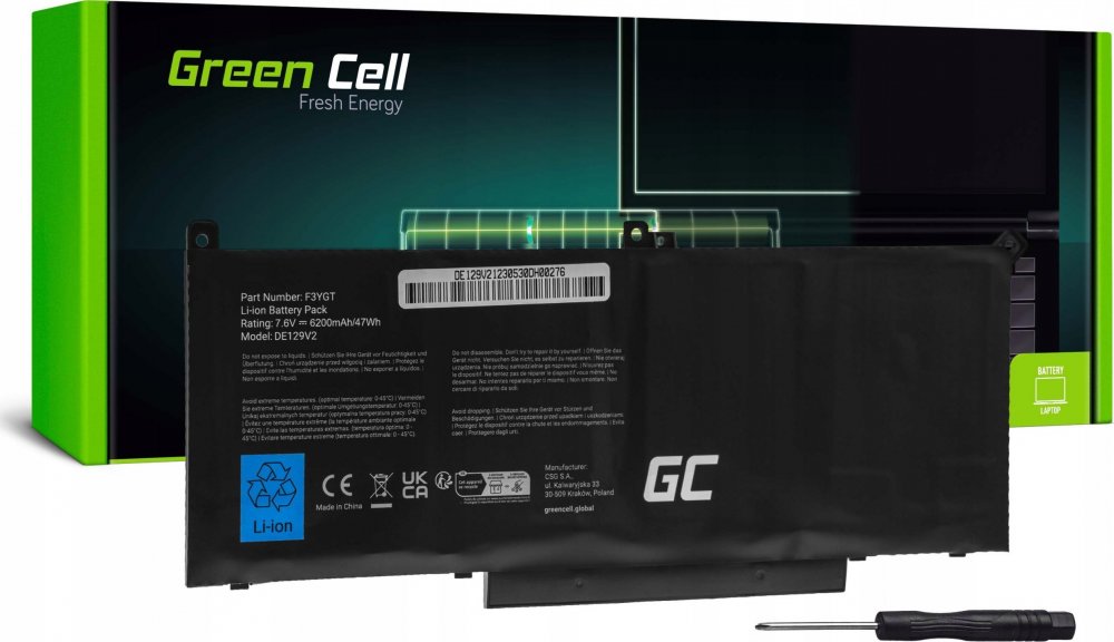 Green Cell GREEN CELL battery PW23Y for Dell XPS 13 9360 7.6V 5400mAh