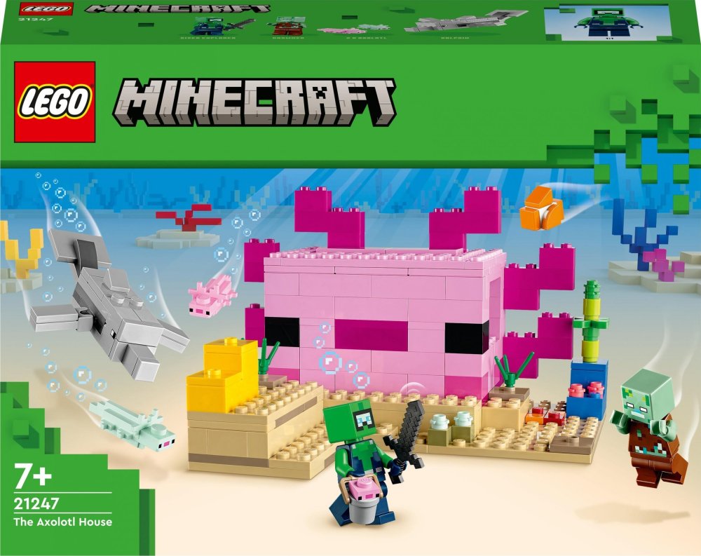 LEGO Minecraft Dom aksolotla 3ks  (21247)