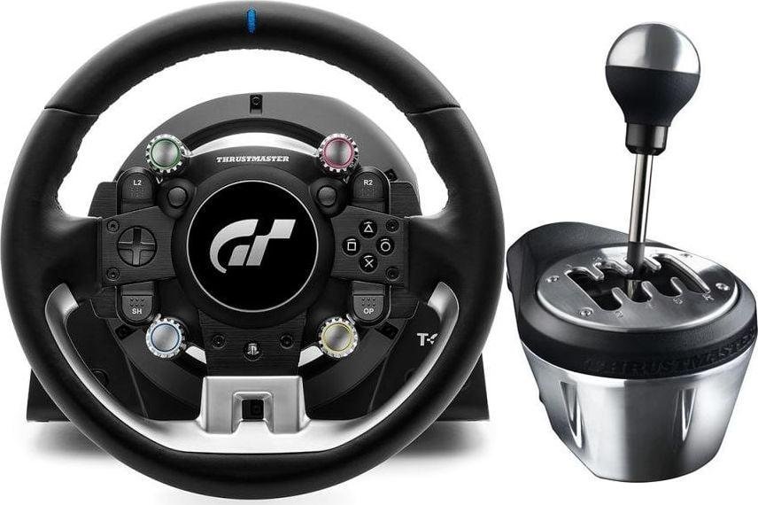 Thrustmaster T−GT II + Baza (4160846) + Lewarek TH8A (4060059)