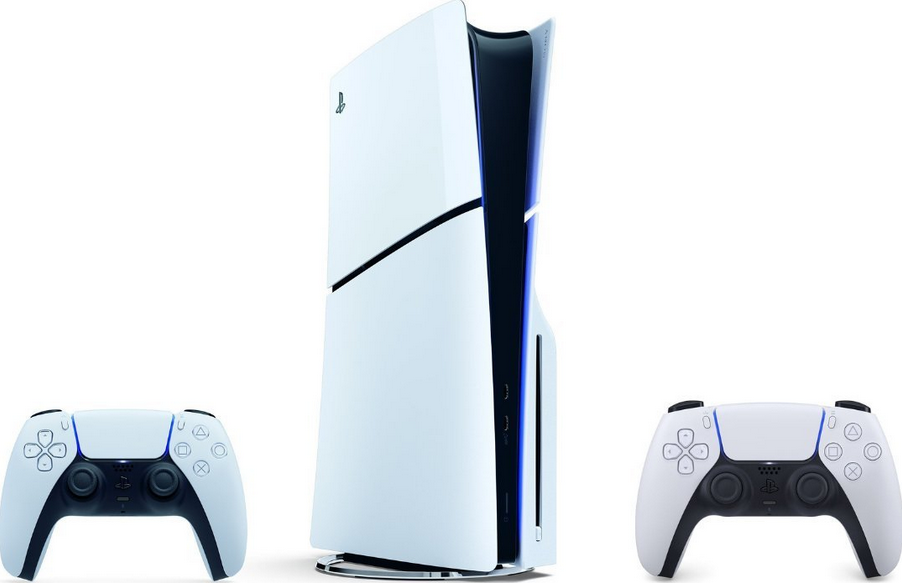 PlayStation 5 D Chassis (Slim) + 2x DualSense Wireless Controller White