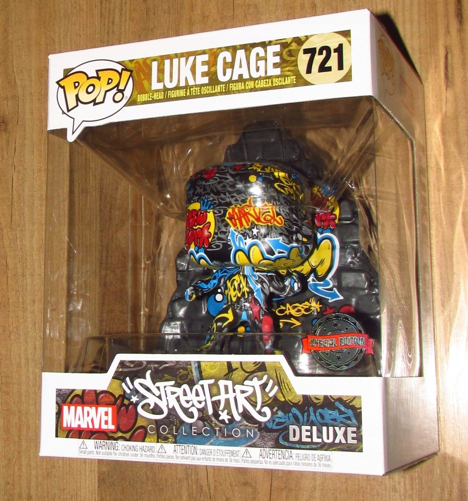 XXX_Funko (właściwy Funko Pop) Funko POP! 721: Marvel Deluxe Street Art Collection - Luke Cage (EB Exclusive)