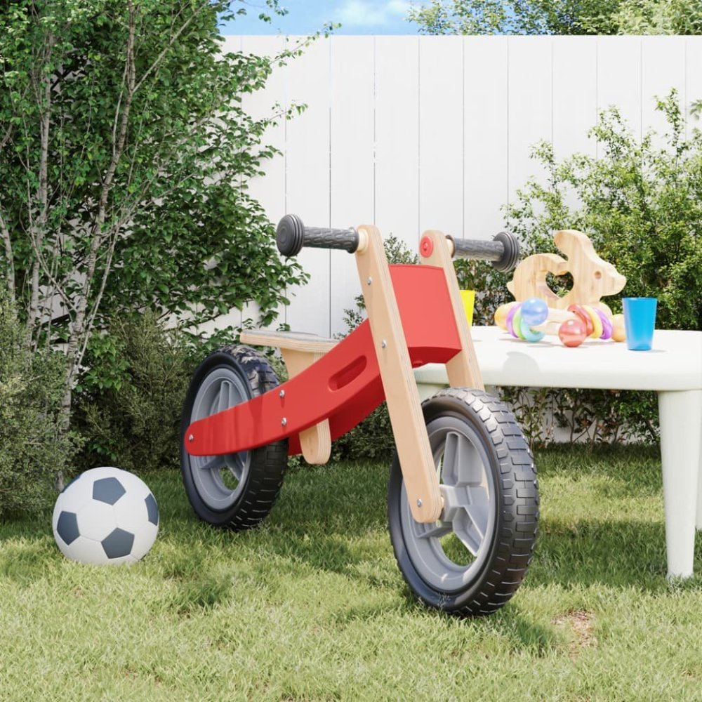vidaXL vidaXL Detský balančný bicykel rýchlostný pre deti, Červený
