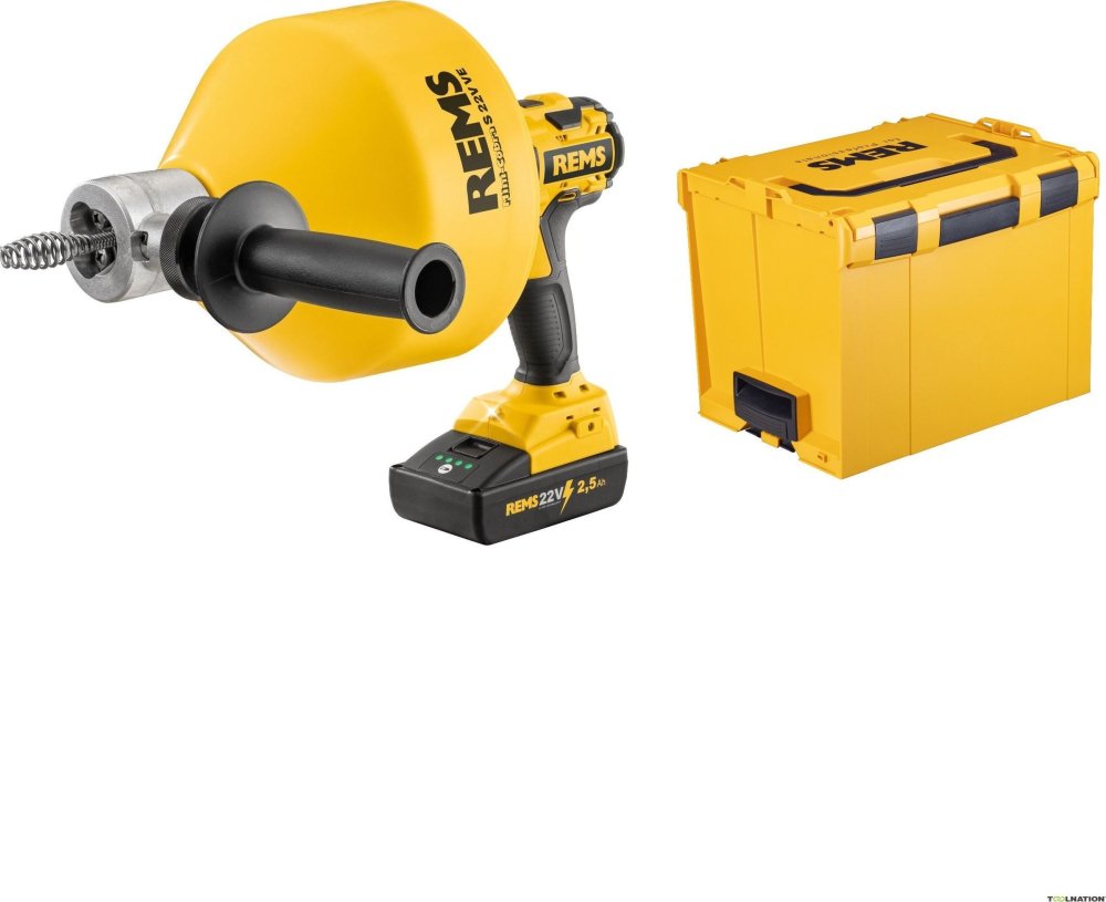 Rems REMS MINI-COBRA S SET 22V L-BOX FOR CLEANING PIPES.