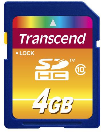 Transcend 200x SDHC 4 GB Class 10  (TS4GSDHC10)