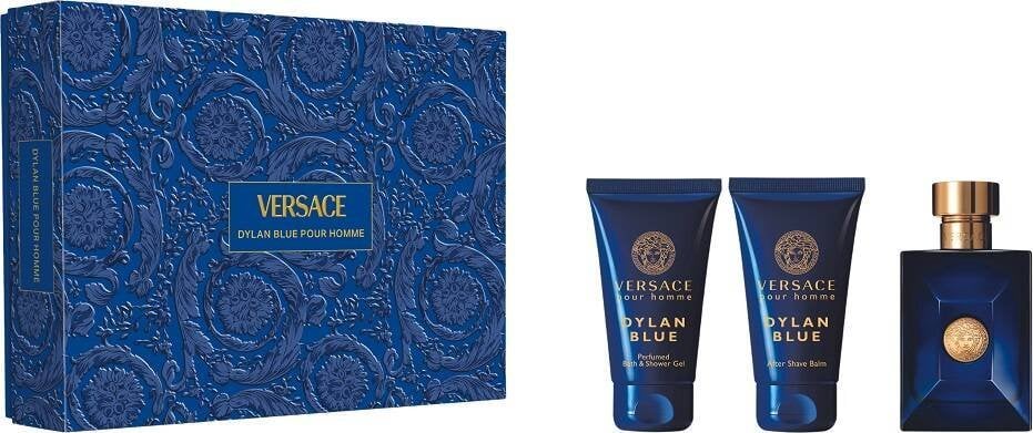 NoName SET VERSACE Dylan Blue Pour Homme EDT spray 50ml + AFTER SHAVE BALM 50ml + SHOWER GEL 50ml