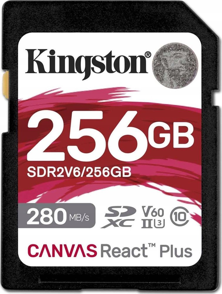 Kingston 256GB SDXC CANVAS REACT PLUS U3