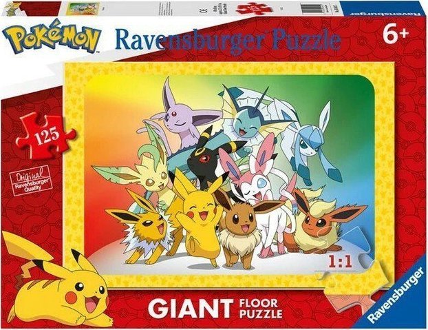 Ravensburger Ravensburger Polske Puzzle 125 elementów Gigant Pokemon