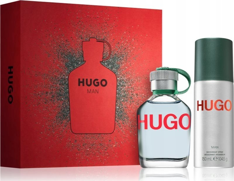 Hugo Boss Hugo Boss HUGO Man rinkinys vyrams (EDT, 75 ml + dezodorantas, 150 ml)