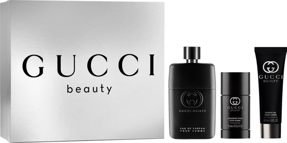 Gucci Set Gucci Guilty Homme EDP, 90 ml Desodorante Stick, 75 ml Gel, 50 ml@