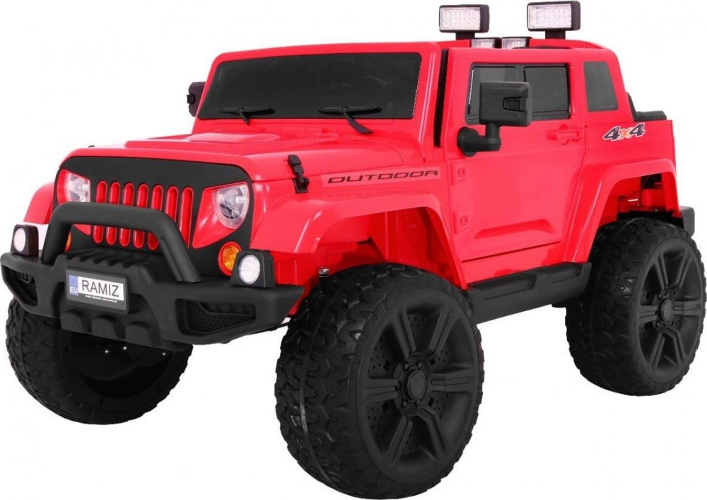 Giga elektrické autíčko Jeep červená