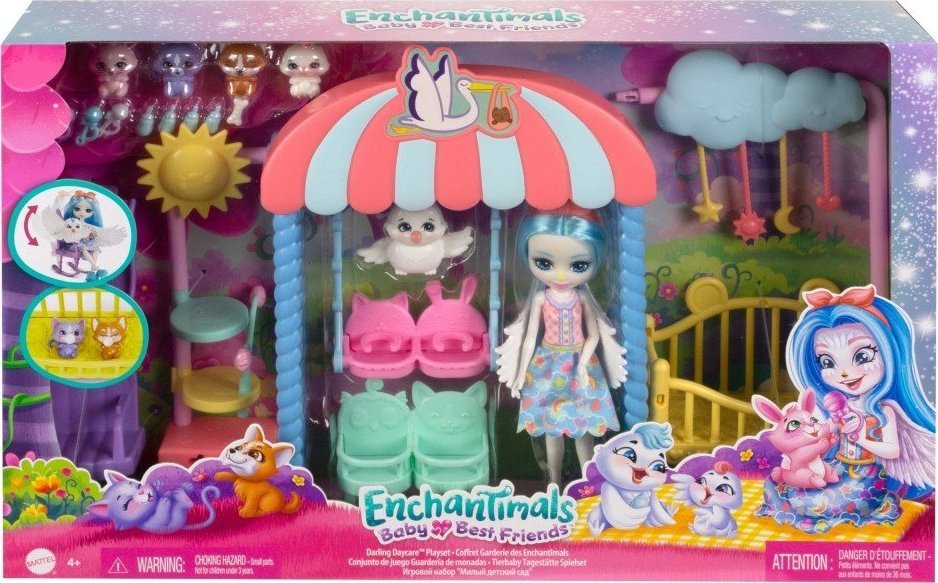 Mattel Enchantimals Baby Best Friends Sada Żłobek zvieratáek HLH23
