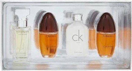 Calvin Klein Women Classic Sada Eternity parfumovaná voda spray 15ml + CK One voda toaletná spray 15ml + Obssesion parfumovaná voda spray 2x15ml