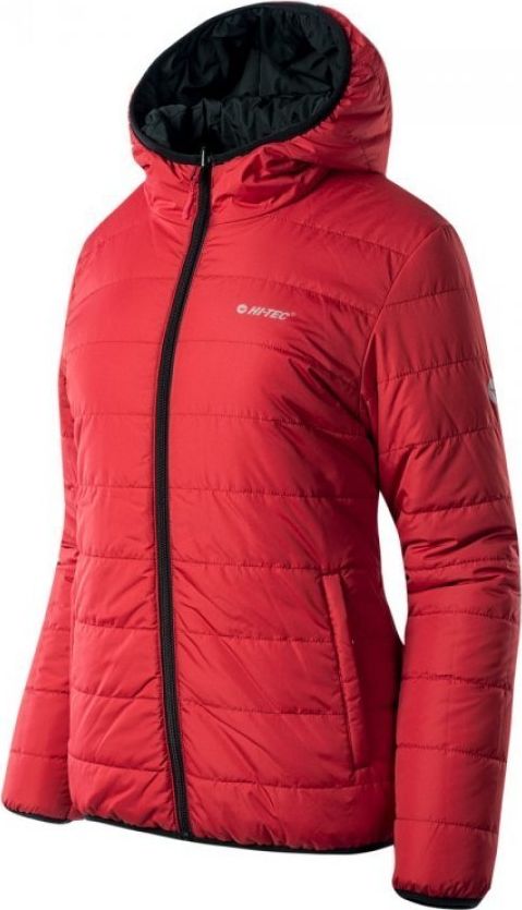Hi-TEXT obojstranná dámska Bunda trekkingowa 2w1 Hi-Tec Halden čierno-Červená Rozmer L