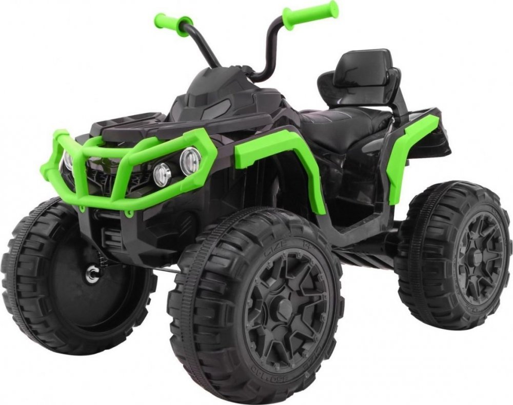 Joko Elektrická štvorkolka ATV s diaľkovým ovládaním penové kolesá kožené sedadlo čierno zelená