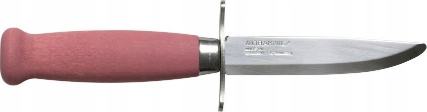 Morakniv Vaikiškas peilis Morakniv Scout 39 Safe, odinis dėklas, dviguba pirštų apsauga, spalva bordinė
